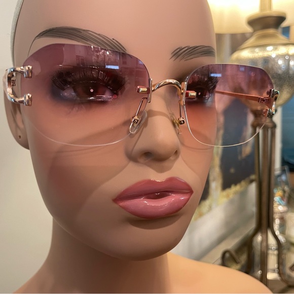 Rimless Unisex Sunglasses - Picture 4 of 4